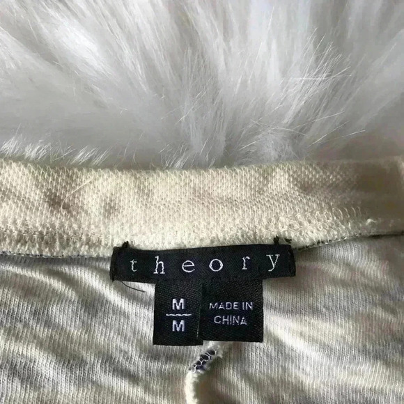 Theory Striped Cotton Shift Dress Teju B - Picture 6 of 7